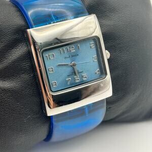 Paul Jardin Silver and Blue WR 30mm Women’s Quartz Watch Working